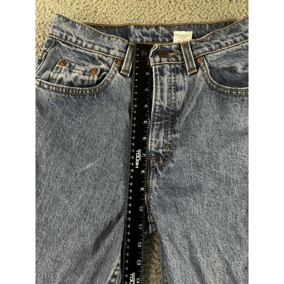 Vintage Levis 506 Jeans Women 6 Regular Fit Straight Leg Blue Denim Pants 95 90s - Picture 4 of 8